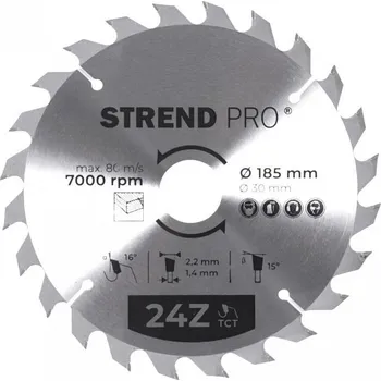 Pilový kotouč Pilový kotouč TCT pro pokosové pily, 185mm, 24z
