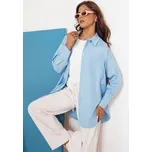 Světle modrá oversize košile AISMEE DY0423 Velikost: ONE SIZE