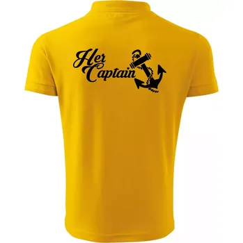 Pánská košile Her captain - Polokošile pánská Pique Polo 203 - 5XL ( Žlutá )