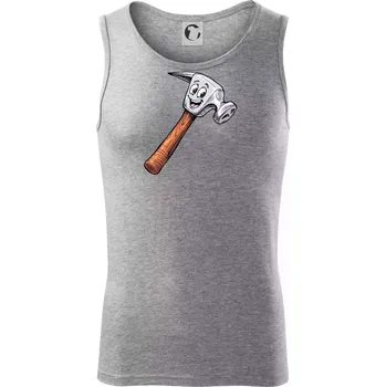 Parové triko - Kladivo a hřebík - Tílko pánské Core - 2XL ( Tmavě šedý melír )