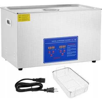 Zabezpečení domácnosti Ultrazvuková čistička 30L, nerezová ocel, 600W s digitálním panelem