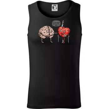 Pánské termoprádlo Mozek a srdce - poučení (Hana-creative) - Tílko pánské Core - 2XL ( Černá )