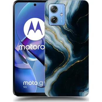 Pouzdro na mobilní telefon Picasee silikonový černý obal pro Motorola Moto G54 5G - Luna