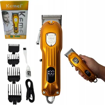 Strojek na vlasy SADA PROFESIONÁLNÍHO STŘÍHACÍHO STROJKU NA VLASY, HOLENÍ A ZASTŘIHOVÁNÍ PRO BARBER SHOP + USB