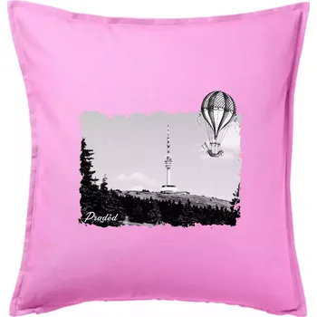 Polštář Retro Praděd - Polštář 50x50 - 50x50 - Pouze potah ( Růžová )