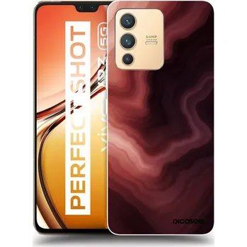 Pouzdro na mobilní telefon Picasee silikonový černý obal pro Vivo V23 5G - Rouge