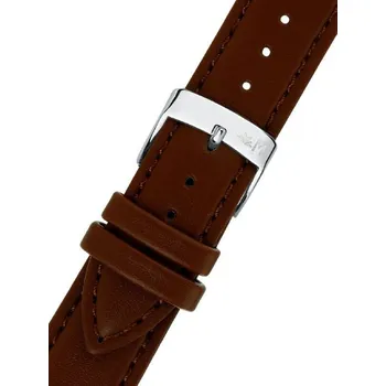 Řemínek na hodinky Kožený řemínek Morellato Edera 5804419.034 M, hnědý, ekokůže