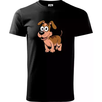 Pánské tričko Parové triko - Pes a kost - Triko extra velké (5-8XL) - 7XL ( Černá )