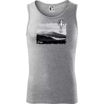 Retro Boubín - Tílko pánské Core - XL ( Tmavě šedý melír )