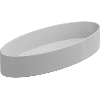 Umyvadlo Umyvadlo na desku Like Slim 80FS keramické, bílá lesklá, 80x34 cm, LKLAVFSB80000