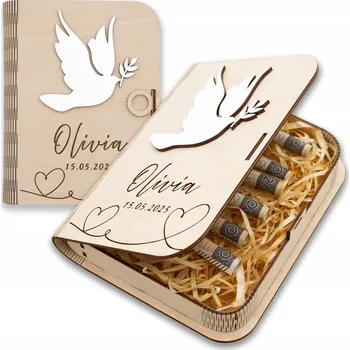 Obraz DÁREK KE KŘTINÁM DÁREK KRABIČKA DÁREK NA SVATÝ KŘEST, OBÁLKA NA SVATÝ KŘEST