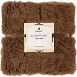 Pled / Deka Springos polyester 220 cm x 240 cm hnědá