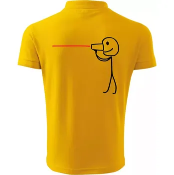Pánská košile Láska telefon - Polokošile pánská Pique Polo 203 - L ( Žlutá )