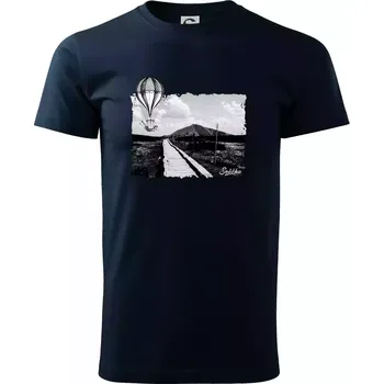 Retro Sněžka - Triko extra velké (5-8XL) - 8XL ( Námořní modrá (velmi tmavá - téměř černá) )