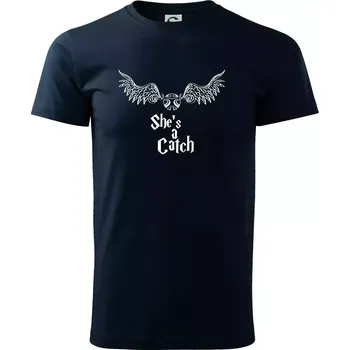 Shes a catch - Triko extra velké (5-8XL) - 6XL ( Námořní modrá (velmi tmavá - téměř černá) )