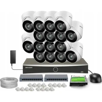 IP kamera Monitorovací sada 16x DS-2CD1341G0-I 4MP HiLook od Hikvision s 2TB diskem