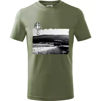 Retro Kleť - Tričko dětské bavlněné - 122 cm/6 let ( Khaki )