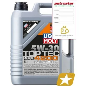 Motorový olej Motorový olej Liqui Moly 5 l 5W-30