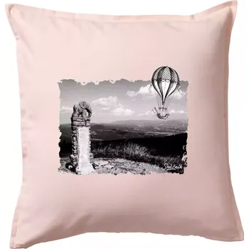 Polštář Retro Kralický Sněžník - Polštář 50x50 - 50x50 - Pouze potah ( Světle růžová )