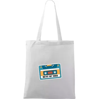 Narozeniny kazeta Best of 1965 - Taška bavlněná - 42 x 38 cm ( Bílá )