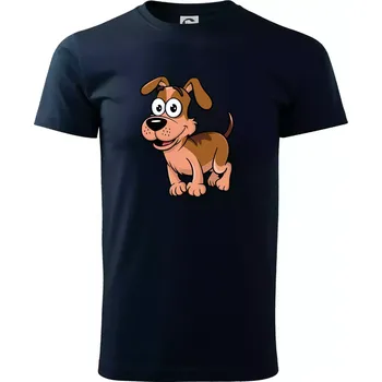 Pánské tričko Parové triko - Pes a kost - Triko extra velké (5-8XL) - 5XL ( Námořní modrá (velmi tmavá - téměř černá) )