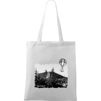 Retro Lysá hora - Taška bavlněná - 42 x 38 cm ( Bílá )