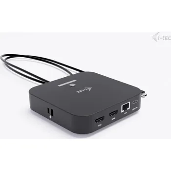 i-tec USB-C Dual HDMI Docking Station with Power Delivery 100W + i-tec Universal Charger 100W