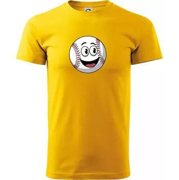 Pánské tričko Parové triko - baseballová pálka a míček - Triko extra velké (5-8XL) - 8XL ( Žlutá )