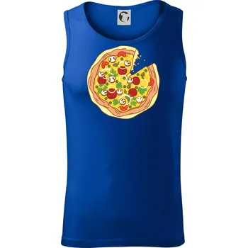 Pizza + Pizza kousek - Tílko pánské Core - S ( Královská modrá )