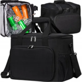 Termotaška RED GARDEN Termoizolační taška na pláž, piknik, turistická, černá, 28 l