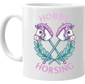 Žertovný předmět Hobby horsing - hrnek s potiskem- Tričkový.cz