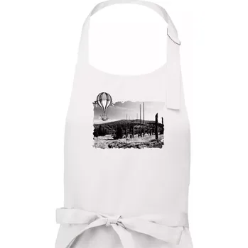 Kuchyňská zástěra Retro Blatný vrch - Pánská zástěra na vaření - Univerzální velikost ( Bílá )