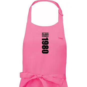 Kuchyňská zástěra Limited edition 1980 pruh - Pánská zástěra na vaření - Univerzální velikost ( Růžová )