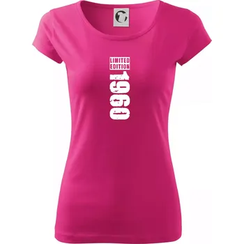 Dámské tričko Limited edition 1960 pruh - Dámské triko Pure - S ( Purpurová )