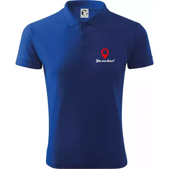 Pánská košile You are here - Polokošile pánská Pique Polo 203 - 4XL ( Královská modrá )