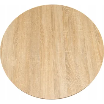 Jídelní stůl DESKA KOLO průměr 680 mm, 25 mm, dub Sonoma