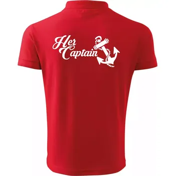 Pánská košile Her captain - Polokošile pánská Pique Polo 203 - 5XL ( Červená )