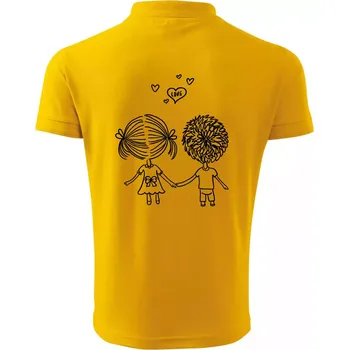 Pánská košile Love Kluk - Holka - Polokošile pánská Pique Polo 203 - 3XL ( Žlutá )