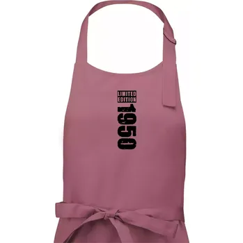 Kuchyňská zástěra Limited edition 1950 pruh - Dámská zástěra na vaření - Univerzální velikost ( Starorůžová )