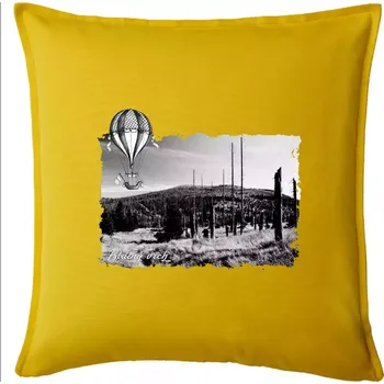Polštář Retro Blatný vrch - Polštář 50x50 - 50x50 - Pouze potah ( Žlutá )