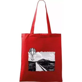 Retro Sněžka - Taška bavlněná - 42 x 38 cm ( Červená )