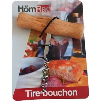 Otvírák Vývrtka na víno s dřevěnou rukojetí