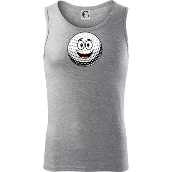 Parové triko - Golfová hůl a míček - Tílko pánské Core - S ( Tmavě šedý melír )