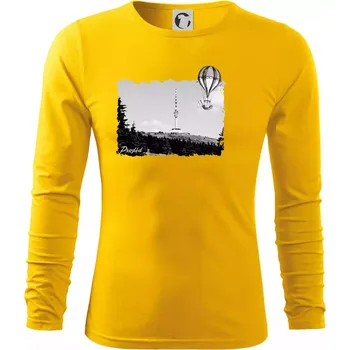 Pánské oblečení Retro Praděd - Triko s dlouhým rukávem FIT-T long sleeve - 3XL ( Žlutá )