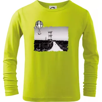 Dětská móda Retro Smrk - Triko dětské Long Sleeve - 146 cm/10 let ( Limetková )