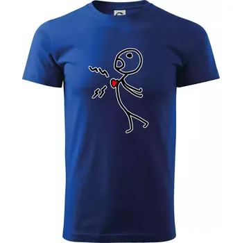 Pánské tričko Láska magnet - Triko extra velké (5-8XL) - 7XL ( Královská modrá )