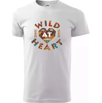 Wild heart - Triko extra velké (5-8XL) - 8XL ( Bílá )