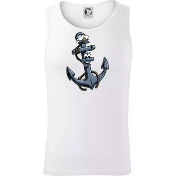 Pánské termoprádlo Parové triko - Loď a kotva - Tílko pánské Core - L ( Bílá )