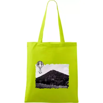 Retro Milešovka - Taška bavlněná - 42 x 38 cm ( Limetková )