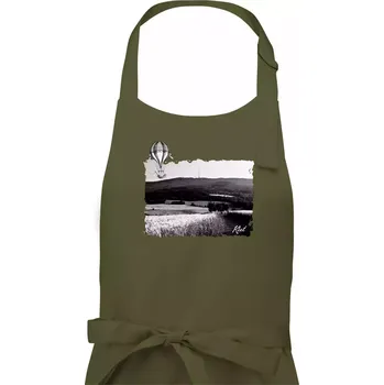 Kuchyňská zástěra Retro Kleť - Pánská zástěra na vaření - Univerzální velikost ( Khaki )